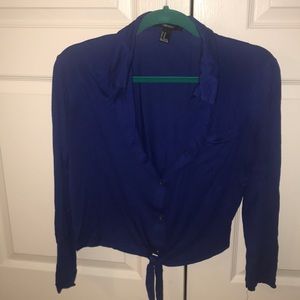 Long sleeve crop top